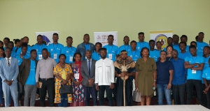 PHOTO RCFS: These are participants, and fashion stakeholders after discussions " Made in Rwanda- Made In Africa" discussions in 2019 at Chez Lando Hotel, Kigali.