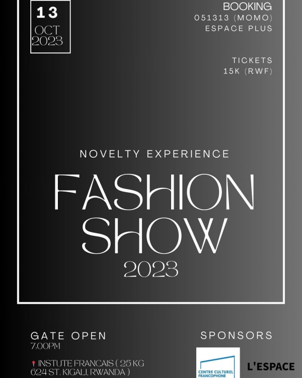 The Novelty Fashion Experience 2023 is Scheduled this Friday,13th October